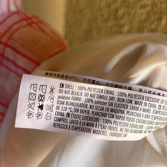 English Factory plaid ruffle midi dress in red - Picture 8 of 10